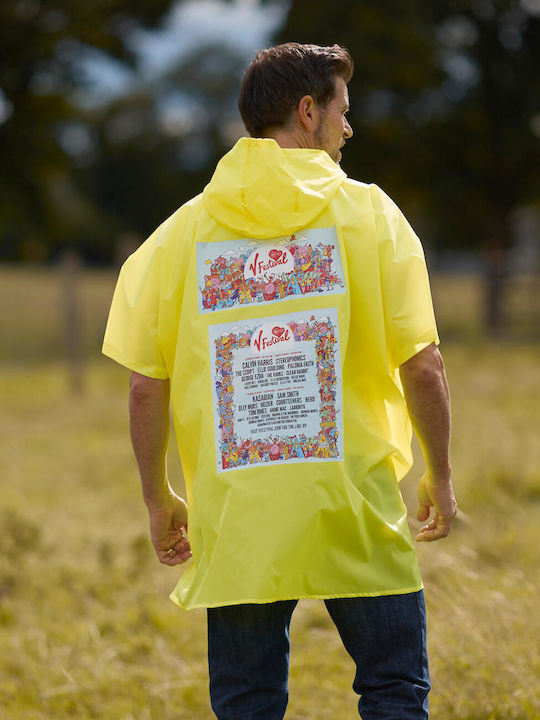 Poncho Impermeabil Yoko Promo cu Glugă Mare Hvs470 Portocaliu