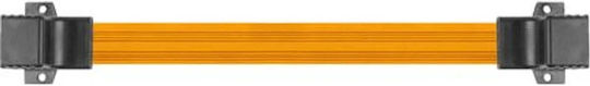 Lanberg Flat U/UTP Cat.5e (Gigabit) Network Cable Ethernet 0.17m Orange