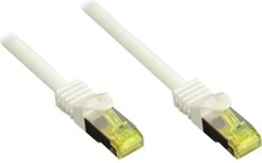 3M S/FTP Кат.7 (10Gbps) Мрежов Кабел Ethernet 3м Бял