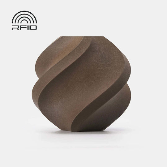 Bambu Lab PLA 3D Printer Filament 1.75mm Black Walnut 1kg 1τμχ (Spool)