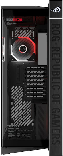 ROG Cronox Gaming Midi Tower Computer Case with Side Window Black