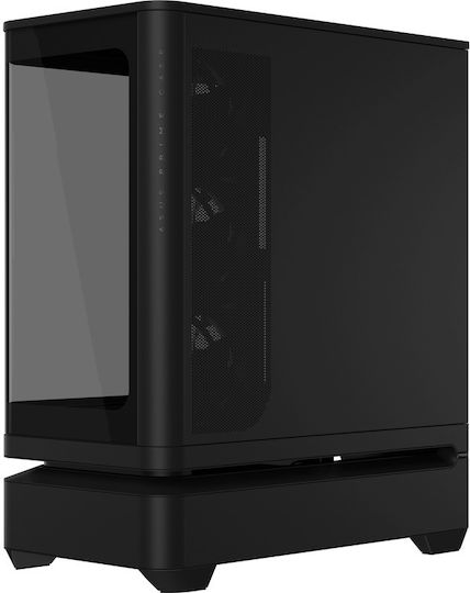 Prime AP304 Gaming Midi Tower Computer Case with Side Window Black