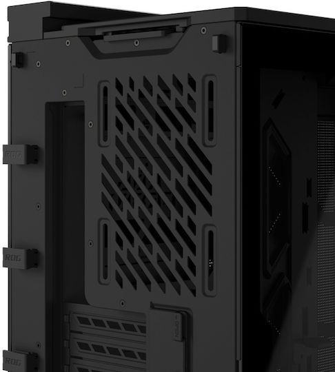 ROG Cronox Gaming Midi Tower Computer Case with Side Window Black