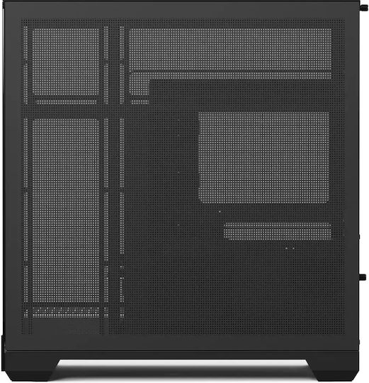 V2-F-BK-v1 Gaming Midi Tower Computer Case with Side Window Black