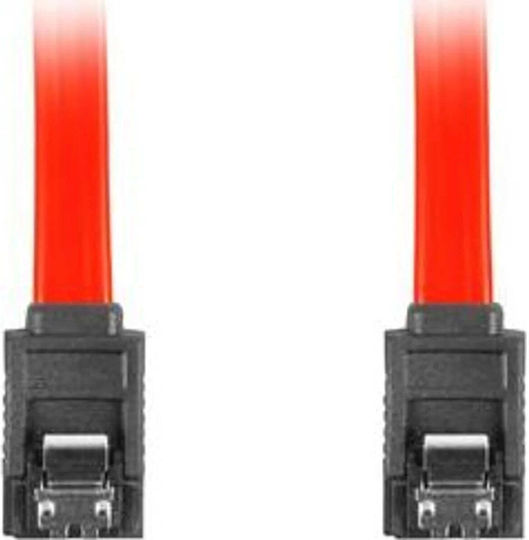 Lanberg 7-Pin SATA II - 7-Pin SATA II 50cm Κόκκινο CA-SASA-14CC-0050-R