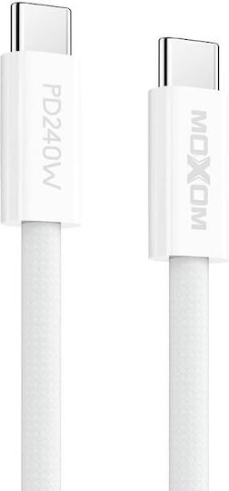Moxom USB 2.0 Cable USB-C Male - USB-C 240W PD White 2m LX-CB908