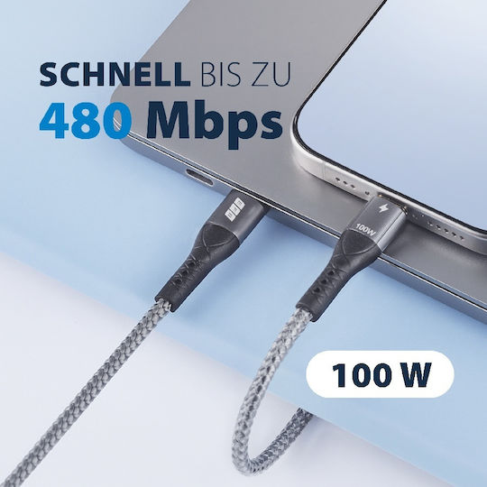 EFB USB 2.0 Kabel USB-C Männlich - USB-C 100W Power Delivery 2m USB-CC-00003