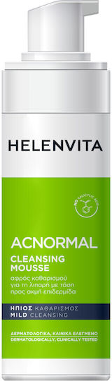 Helenvita ACNormal Cleansing Mousse Καθαρισμού Προσώπου για Έλεγχο λιπαρότητας & Ενυδατική δράση 150ml