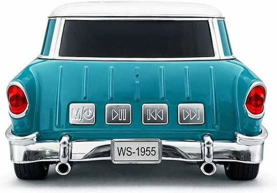 WSTER WS-1955 Ηχείο Bluetooth 5W με Ραδιόφωνο και Διάρκεια Μπαταρίας έως 4 ώρες Τιρκουάζ