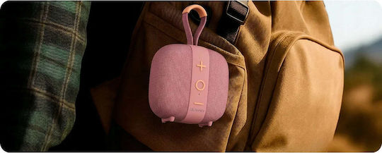 HiFuture LINO S Waterproof Bluetooth Speaker 12W with Battery Life up to 10 Hours Pink