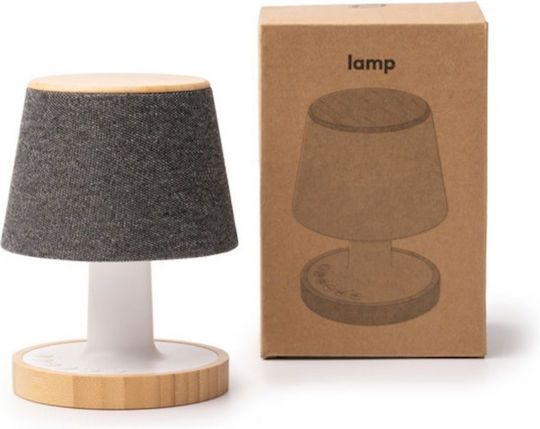 LED Table Lamp with White Shade and Base
