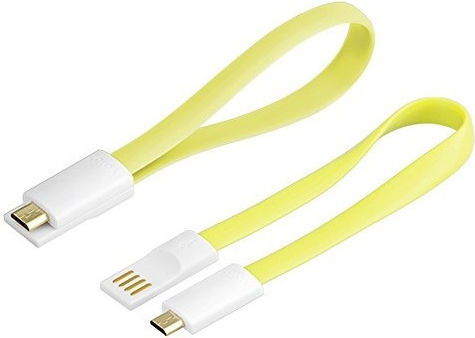 Goobay Flat USB 2.0 Cable USB-A male - micro USB-B male 0.2m (95908)