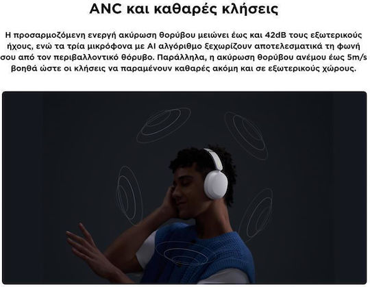 Xiaomi Redmi Neo Wireless / Wired Over Ear Headphones with 72 Hours Playing Time Mist Blue