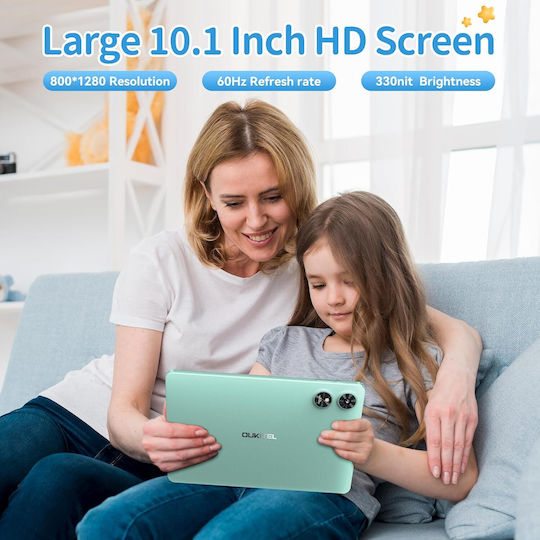 Oukitel 10,1-Zoll-Tablet (4 GB/64 GB) Türkis
