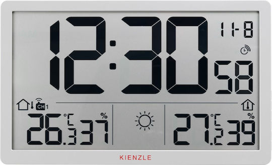 Kienzle Kabellose Wetterstation Digital Tischplatte Weiße