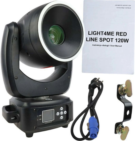 Light4me Движеща Се Светлина Спот LED Red Line Червен / Червено
