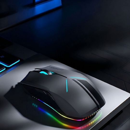 M721 Wireless RGB Gaming Mouse 10000 DPI Black