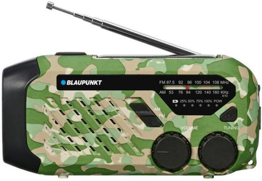 Blaupunkt ER10GC Φορητό Ραδιόφωνο Ηλιακό με USB Πράσινο