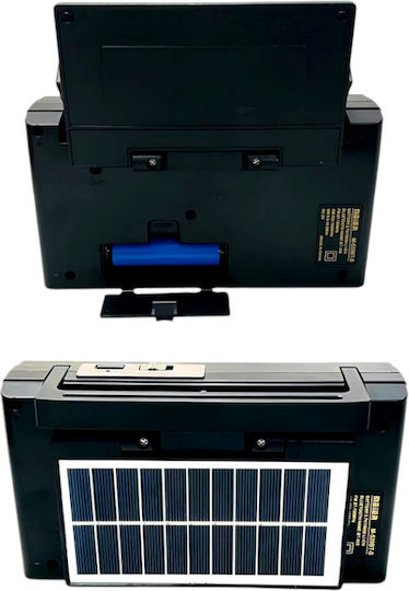370083_go Retro Tragbares Radio Solar mit Bluetooth und USB Gold