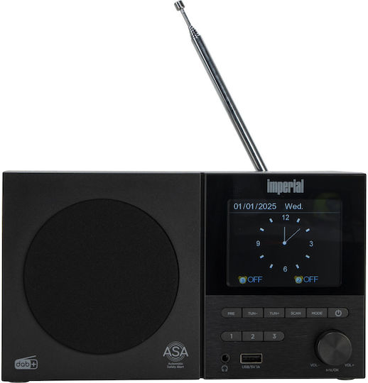 Imperial Dabman Επιτραπέζιο Ραδιόφωνο DAB+ με Bluetooth και USB Μαύρο