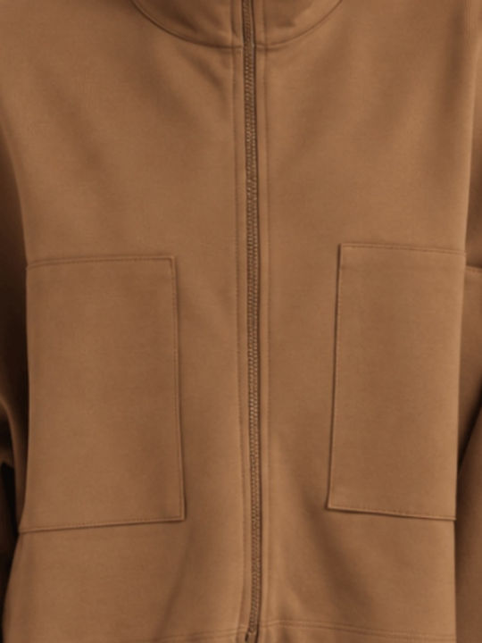 Crop Women’s Winter Jacket Olive