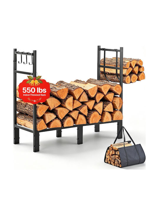 Vevor Schwarze Holztragetasche für Brennholz