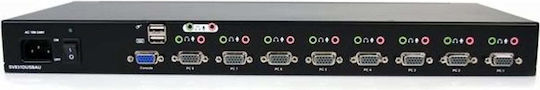 StarTech Port Rackmount KVM & Data Switch με USB / VGA