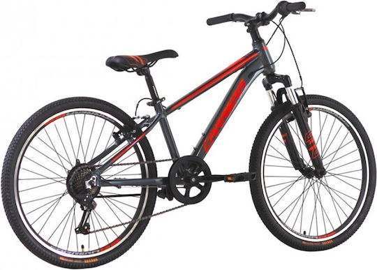 Carrera 24" Παιδικό Mountain Bike με Σκελετό Αλουμινίου Γκρι