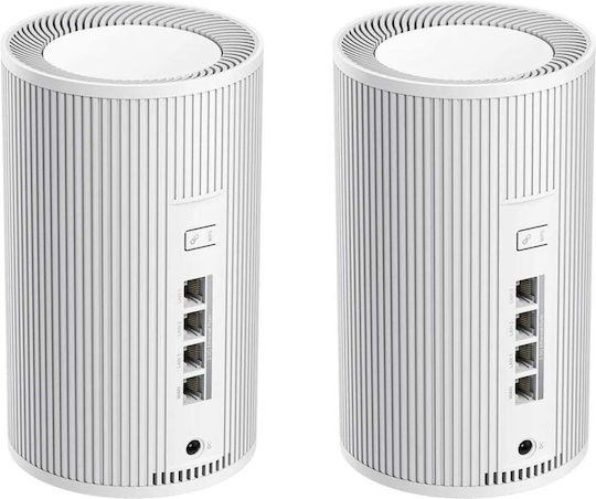 Cudy M11000 WiFi Mesh Network Access Point Wi‑Fi 7 Tri Band (2.4 & 5 & 6GHz) σε Διπλό Kit