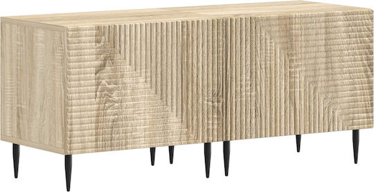 TV-Möbel Bodenstehend mit LED-Beleuchtung Sonoma 243x35x43 cm