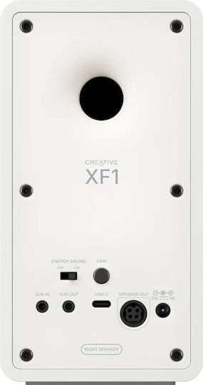 XF1 Computer Speakers 2.0 with Bluetooth White