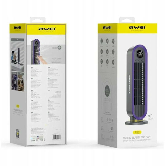 Awei Fan Electric Bladeless Gray