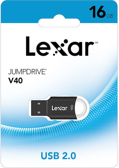 Lexar JumpDrive V40 16GB USB 2.0 USB Флашка Черен