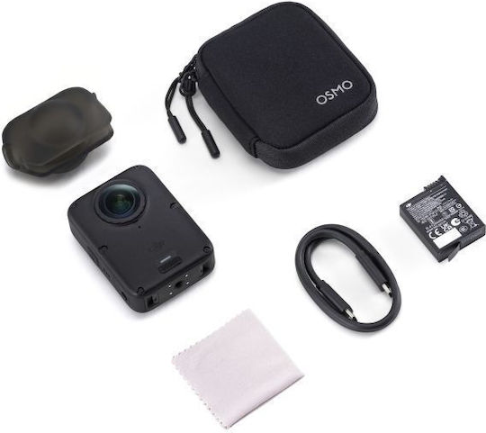 DJI Osmo 360 II Cameră de Acțiune 8K Rezoluție 360° Combo Standard cu Ecran Tactil 2" și Wi-Fi Neagră
