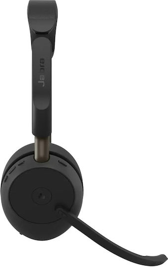 Evolve3 65 Stereo Link 390a MS Stand Wireless On Ear Multimedia Headphones with Microphone and Bluetooth Connection