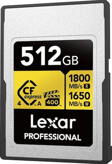 Lexar Professionelle CFexpress 512GB Geschwindigkeitsklasse 10 1800MB/s