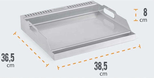 Viga Toys Плоча за печене от неръждаема стомана 38,5 см x 36,5 см x 8 см