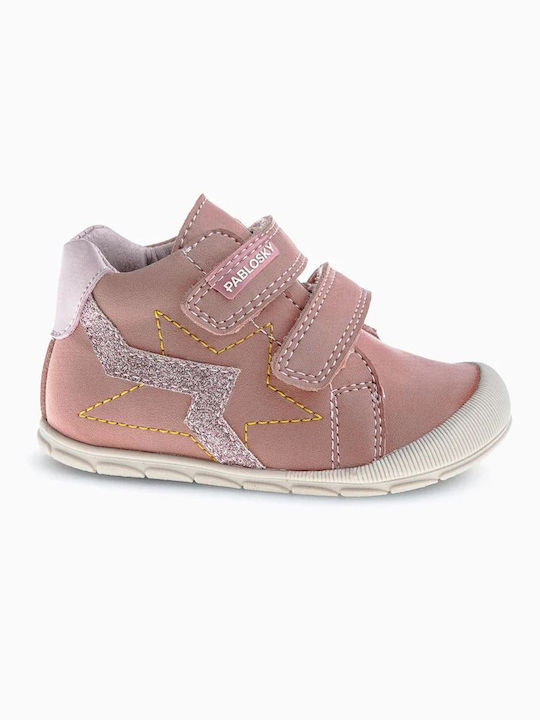 Παιδικά Sneakers με Σκρατς Ροζ