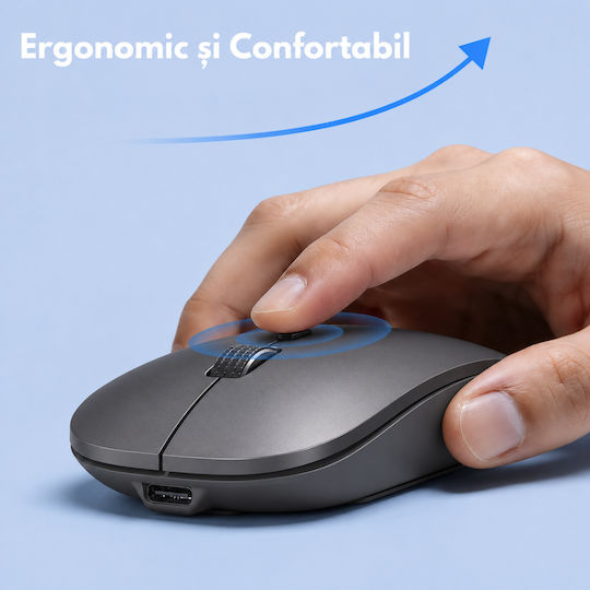 Mouse Bluetooth Ergonomic Wireless Dark Gray