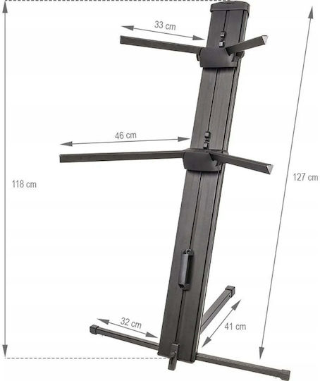 V-tone Deluxe K2 Double Adjustable Keyboard Stand