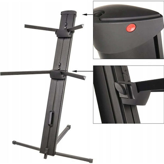 V-tone Deluxe K2 Double Adjustable Keyboard Stand