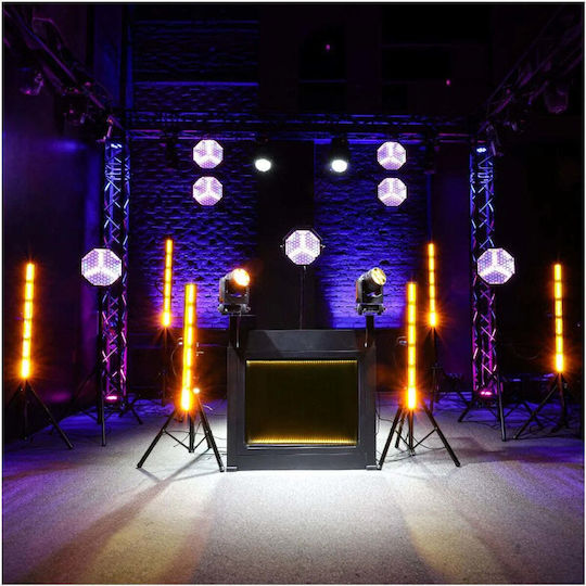 Dna Cabină DJ Cu Masă Suport DJ Masă Iluminată