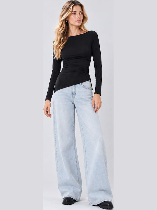 Women's Long-Sleeve Blouse Black