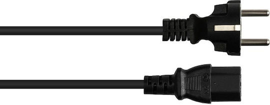 Alcasa IEC C13 - IEC C13 Cablu 1.5m Negru