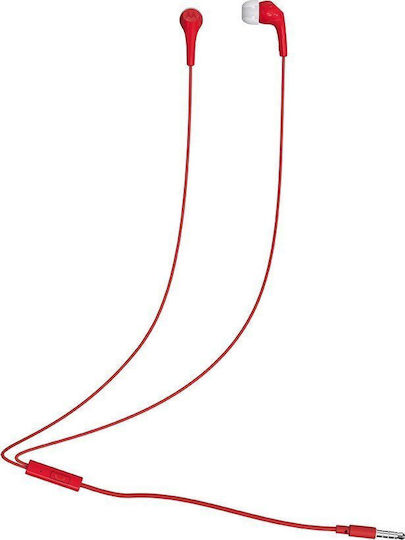 In-Ear Headphones Earbuds 2-S with Dynamic Drivers and Bluetooth Red
