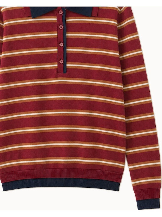 Burgundy Women's Polo Blouse