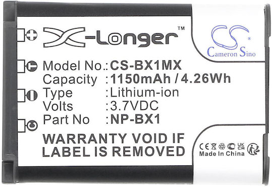 Battery Ws Xtreme Power Sony Np-bx1 3.7v 1150mah