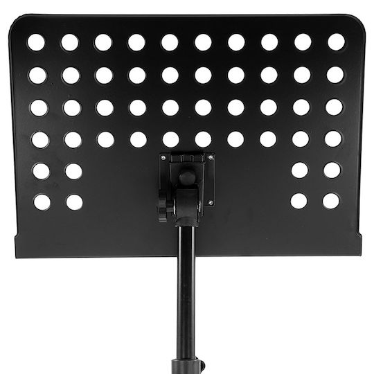 BoomToneDj MUS2 Notenständer Musik Höhe 65-120cm Schwarz