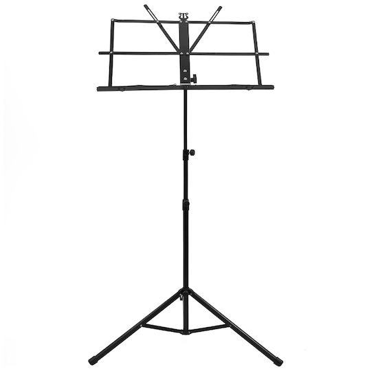 BoomToneDj MUS1 Notenständer Musik Höhenverstellbar 46cm Schwarze