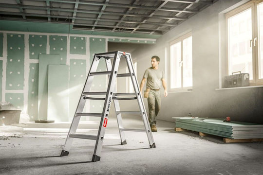 Hailo Aluminum Ladder with 2x4 Steps